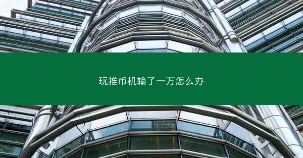 玩推币机输了一万怎么办