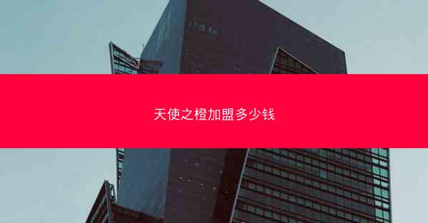 天使之橙加盟多少钱